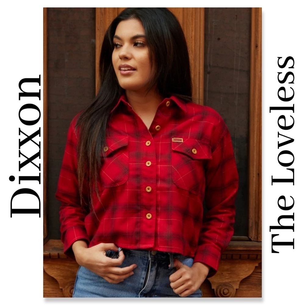 NWT Dixxon The Loveless Cropped Button Flannel 2X